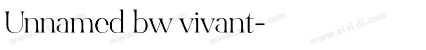 Unnamed bw vivant字体转换